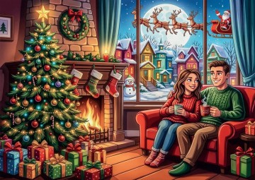 Delfy Puzzle - Home for Christmas - 1000 Stukjes