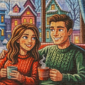Delfy Puzzle - Home for Christmas - 1000 Stukjes 3