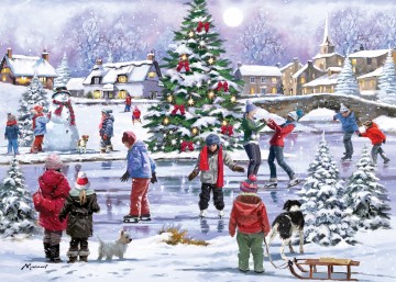 Otter House - Ice Skating Fun - 1000 Stukjes Schade