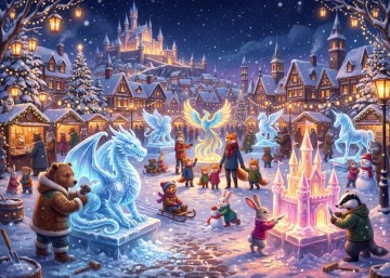 Bluebird Puzzle - Les Sculptures de Glace - 500 Stukjes