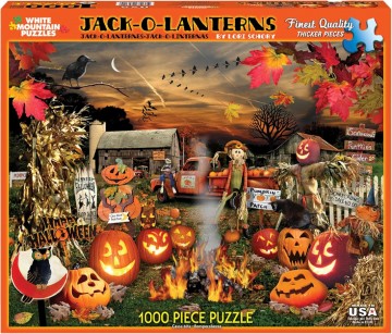 White Mountain - Jack-O-Lanterns - 1000 Stukjes 2