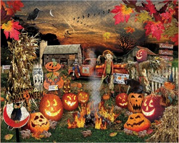 White Mountain - Jack-O-Lanterns - 1000 Stukjes 4