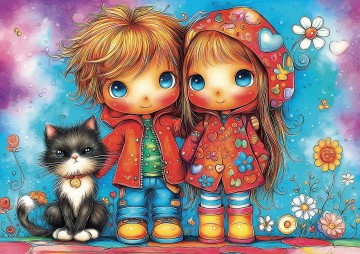 Delfy Puzzle - Joyful Childhood Trio - 1000 Stukjes