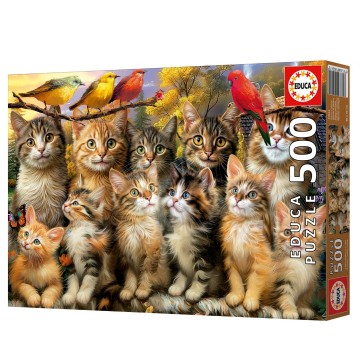 Educa - Kittens and Birds - 500 Stukjes 2