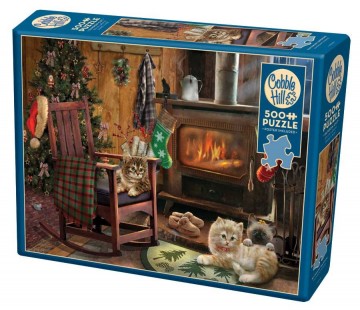 Cobble Hill - Kittens by the Stove - 500 XL Stukjes 2