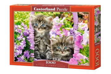 Castorland - Kittens in Summer Garden - 1000 Stukjes 2