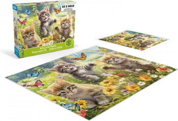 Ceaco - Kittens in the Meadow - 1000 Stukjes Easy Grip Schade 2 - 4