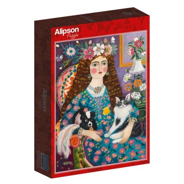 Alipson Puzzle - La Dame aux Animaux - 1000 Stukjes 2