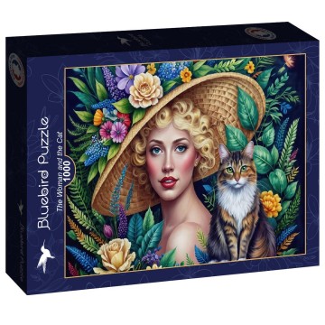 Bluebird Puzzle - La Dame et le Chat - 1000 Stukjes 2