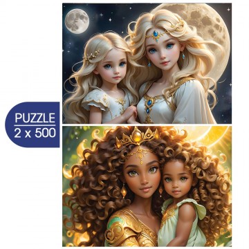 Alipson Puzzle - La Lune et le Soleil - 2 x 500 Stukjes