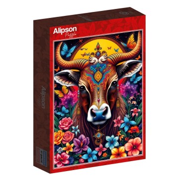 Alipson Puzzle - La Vache et le Secret des Fleurs - 1000 Stukjes 2