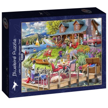 Bluebird Puzzle - Lake View Cabin Mountain Time - 1000 Stukjes 2