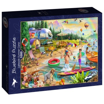 Bluebird Puzzle - Lakeside Summer Camp - 1000 Stukjes 2
