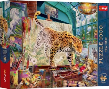 Trefl - Leopards in the Painting Studio - 1000 Stukjes 2