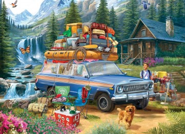 Eurographics - Jeep - Loading the Wagoneer - 1000 Stukjes