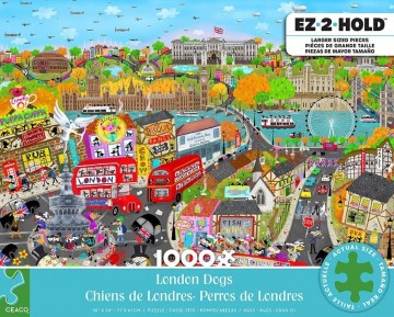Ceaco - London Dogs - 1000 Stukjes Easy Grip Schade 3 - 3