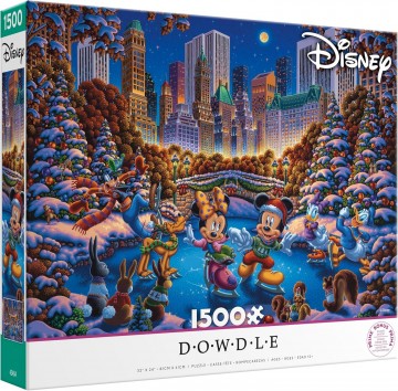 Ceaco -Mickey and Minnie Skating in Central Park - 1500 Stukjes 2