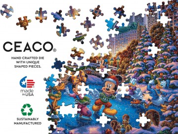 Ceaco -Mickey and Minnie Skating in Central Park - 1500 Stukjes 5