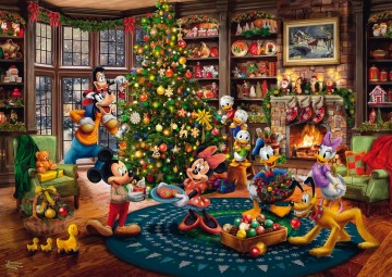 Schmidt - Mickey and Minnie Trimming the Tree - 1000 Stukjes
