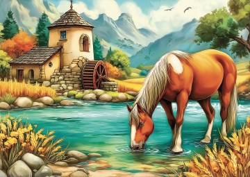 JaCaRou Puzzle - Millstream Pause - 1000 Stukjes