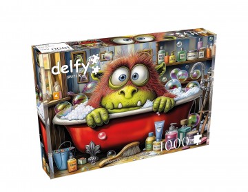 Delfy Puzzle - Monster's Beauty Routine - 1000 Stukjes 2