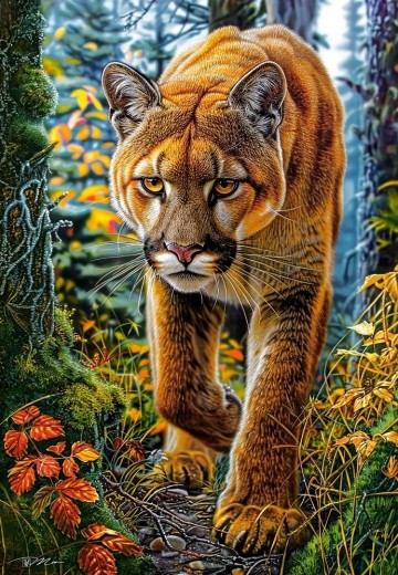 Castorland - Mountain Lion in the Forest - 1500 Stukjes