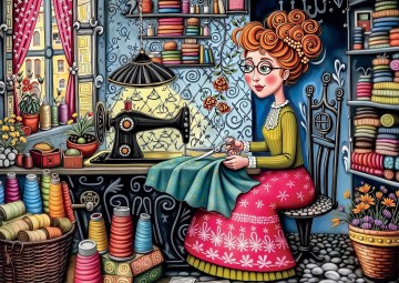 Delfy Puzzle - My Sewing Studio - 1000 Stukjes