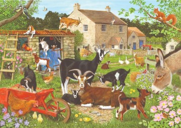 The House of Puzzles - Nanny, Billy & the Kids - 500 XL Stukjes