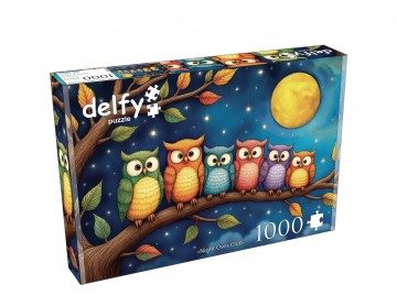 Delfy Puzzle - Night Owls Club - 1000 Stukjes 2
