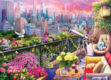Eurographics - New York Rooftop Garden - 1000 Stukjes