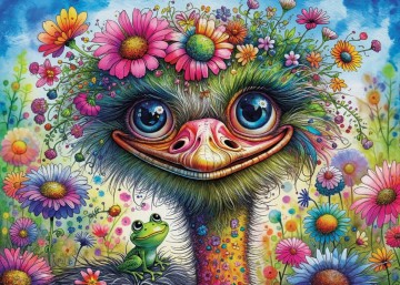 Delfy Puzzle - Ostrich and Friend - 1000 Stukjes