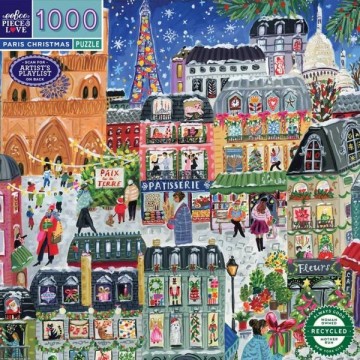 EeBoo - Paris Christmas - 1000 Stukjes 4