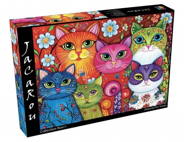 JaCaRou Puzzle - Patterned Purr Group - 1000 Stukjes 2