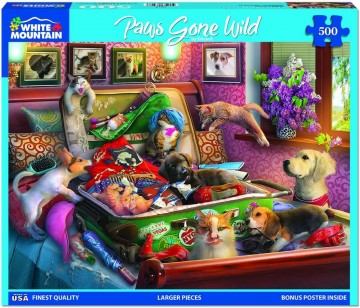 White Mountain - Paws Gone Wild - 500 Stukjes 2