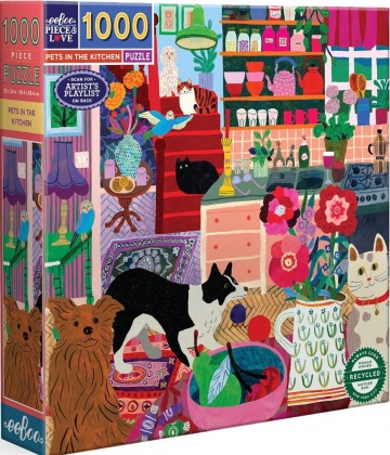 EeBoo - Pets in the Kitchen - 1000 Stukjes 2