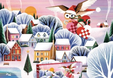 Penny Puzzle - Pleated Hearts - 1000 Stukjes