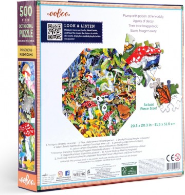 EeBoo - Poisonous Mushrooms - 500 Stukjes 4