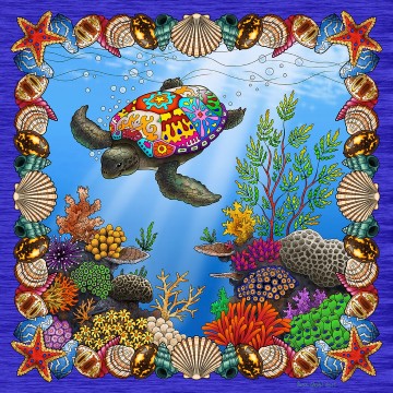 SunsOut - Psychedelic Turtle - 500 Stukjes