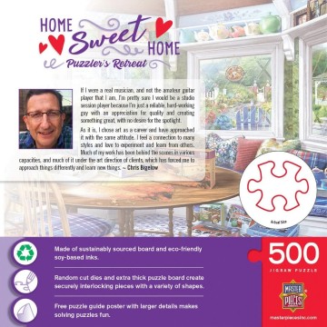 Masterpieces - Puzzler's Retreat - 500 Stukjes 3