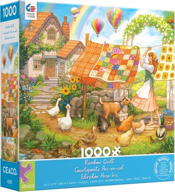 Ceaco - Rainbow Quilt - 1000 Stukjes 2