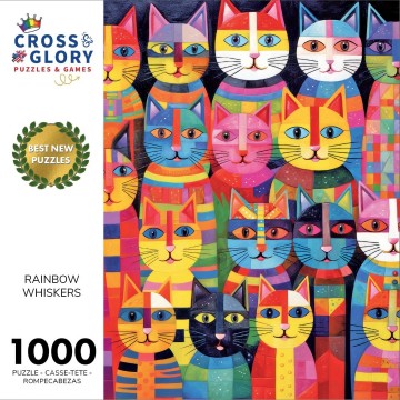 Cross & Glory - Rainbow Whiskers - 1000 Stukjes 3