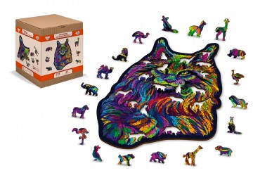 Wooden.City - Rainbow Wild Cat - 274 Stukjes 5