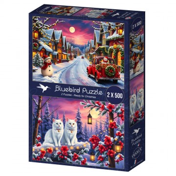 Bluebird Puzzle - Ready for Christmas - 2 x 500 Stukjes 2