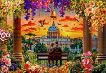 Bluebird Puzzle - Rome à Deux - 1000 Stukjes