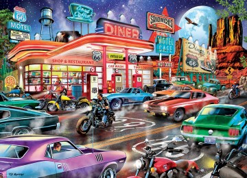 Eurographics - Route 66 Diner - 1000 Stukjes