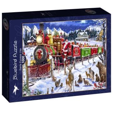 Bluebird Puzzle - Santa Express Usa - 1000 Stukjes 2