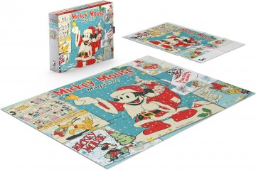 Ceaco Silver Select - Santa Mickey Retro Reimagined - 1000 Stukjes 4