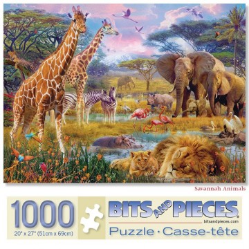 Bits and Pieces - Savannah Animals - 1000 Stukjes 2