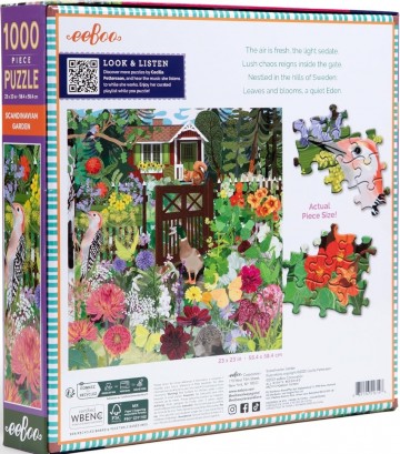 Eeboo - Scandinavian Garden - 1000 Stukjes 3
