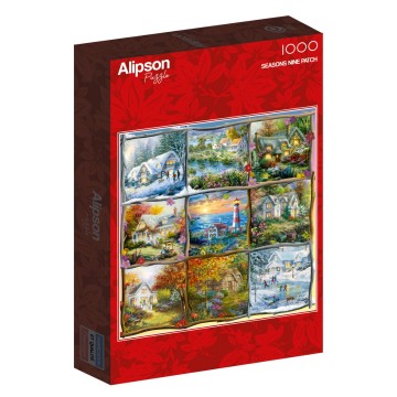 Alipson Puzzle - Seasons Nine Patch - 1000 Stukjes 2